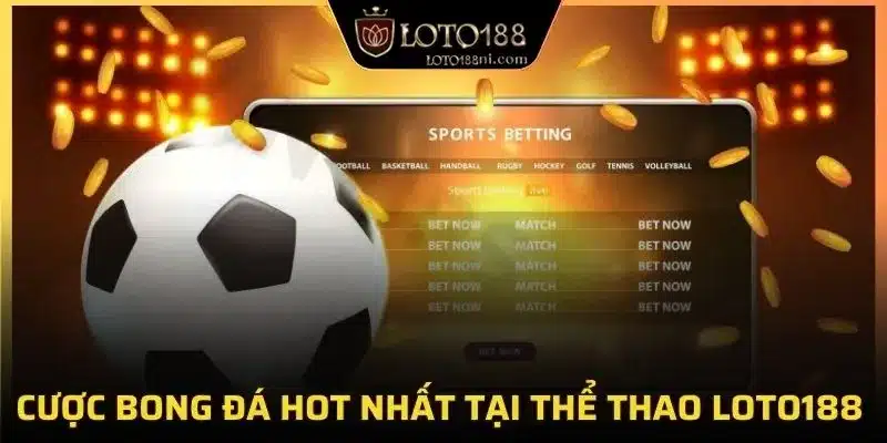 Cược bong đá hot nhất tại thể thao loto188
