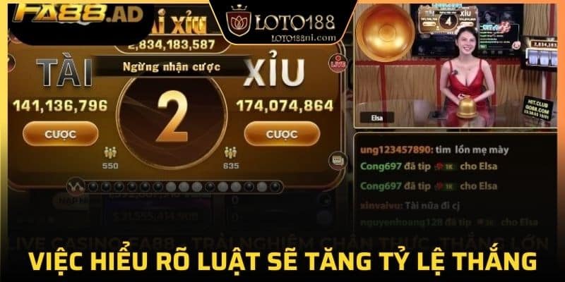 Việc hiểu rõ luật sẽ tăng tỷ lệ thắng
